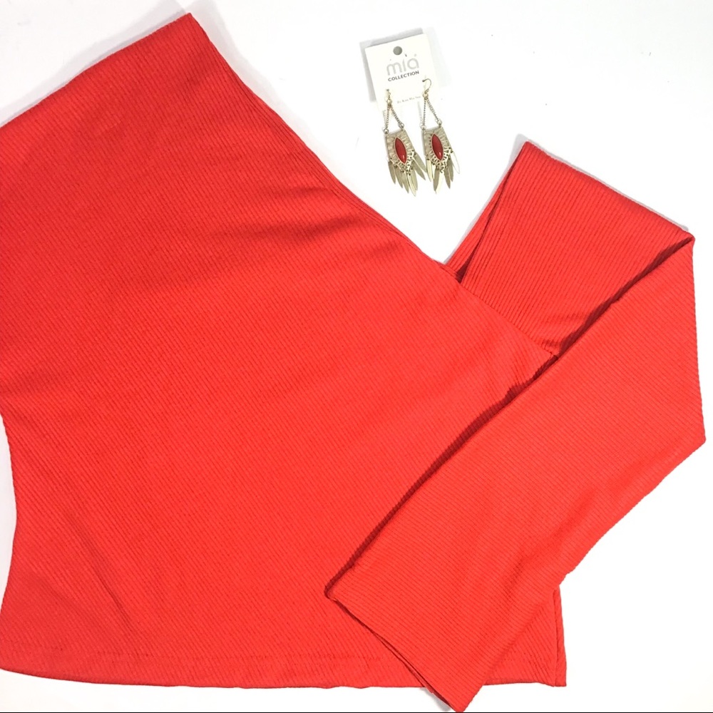 Asymmetric V Neck Sweater